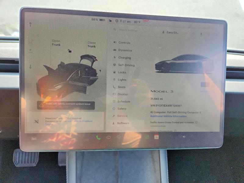 Продаж на аукціоні авто 2024 Tesla Model 3, vin: 5YJ3E1EAXRF729367, номер лоту: 64804486