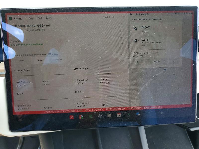 64475546 :رقم المزاد ، 7SAXCDE54TF475502 vin ، 2026 Tesla Model X مزاد بيع