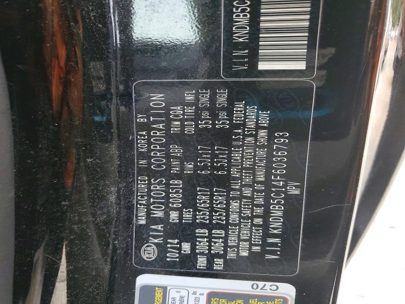 60062856 :رقم المزاد ، KNDMB5C14F6036793 vin ، 2015 Kia Sedona مزاد بيع