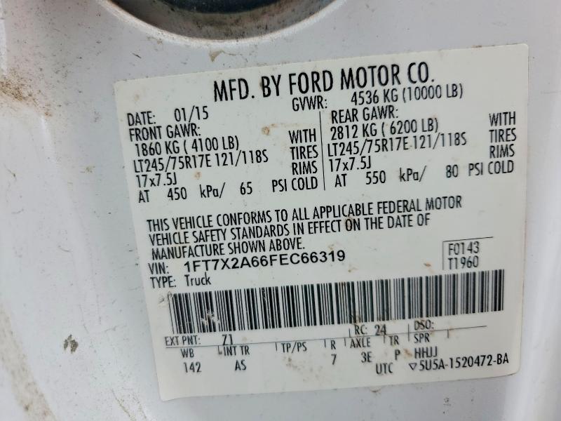 Aukcja sprzedaży 2015 Ford F250, vin: 1FT7X2A66FEC66319, numer aukcji: 63303646