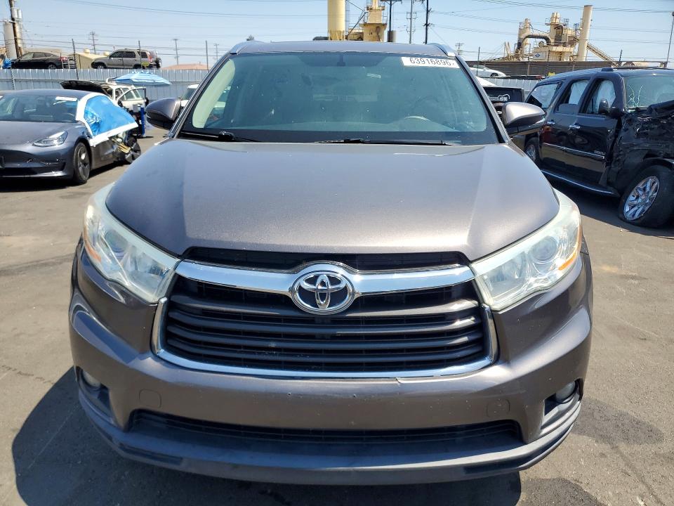 63916896 :رقم المزاد ، 5TDJKRFH6ES018393 vin ، 2014 Toyota Highlander مزاد بيع