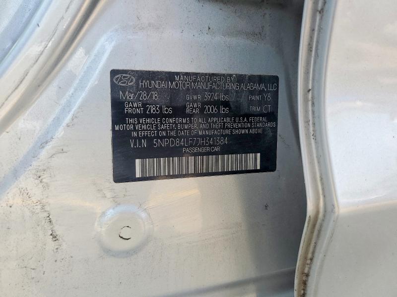 Aukcja sprzedaży 2018 Hyundai Elantra, vin: 5NPD84LF7JH341384, numer aukcji: 64625086