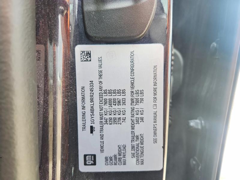 Продажа на аукционе авто 2024 Cadillac Escalade, vin: 1GYS4BKL9RR245334, номер лота: 64554486