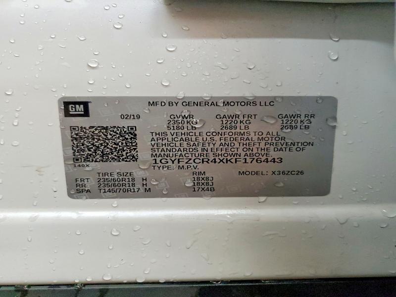 Продаж на аукціоні авто 2019 Cadillac Xt4, vin: 1GYFZCR4XKF176443, номер лоту: 65532196