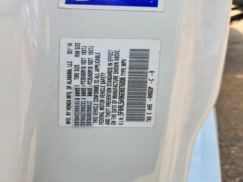 65378446 :رقم المزاد ، 5FNRL5H96EB076006 vin ، 2014 Honda Odyssey مزاد بيع