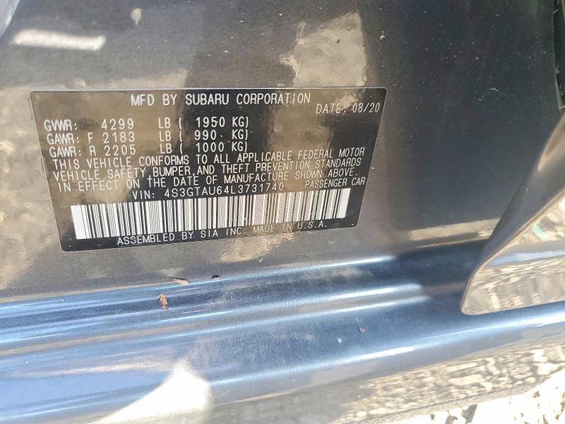 Aukcja sprzedaży 2020 Subaru Impreza, vin: 4S3GTAU64L3731740, numer aukcji: 64068666