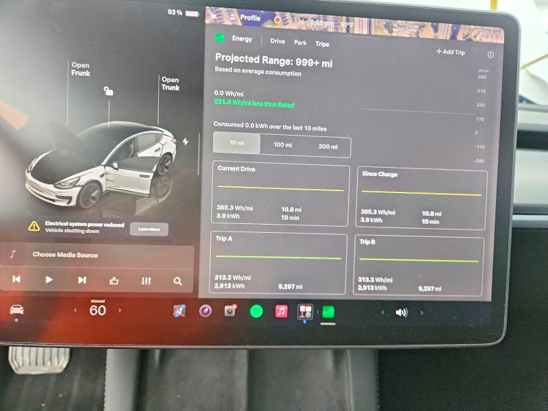 Auction sale of the 2023 Tesla Model 3, vin: 5YJ3E1EA9PF493081, lot number: 64844696