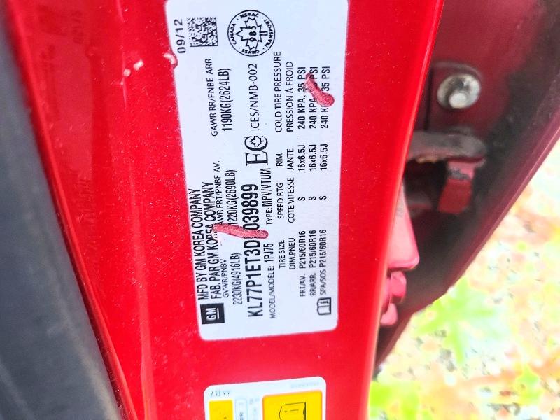 Продажа на аукционе авто 2013 Chevrolet Orlando, vin: KL77P1ET3DK039899, номер лота: 63014286