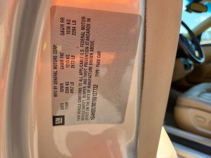 Aukcja sprzedaży 2009 Buick Lucerne, vin: 1G4HD57M79U127732, numer aukcji: 63664666