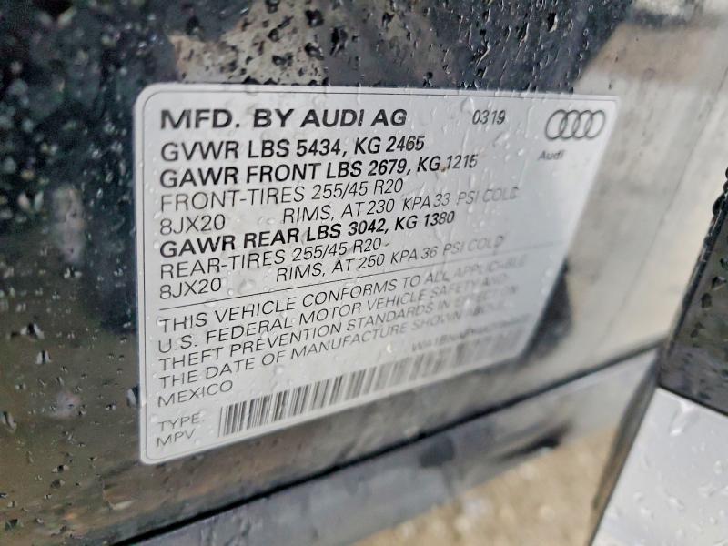 Продаж на аукціоні авто 2019 Audi Q5, vin: WA1BNAFY4K2084922, номер лоту: 64841366