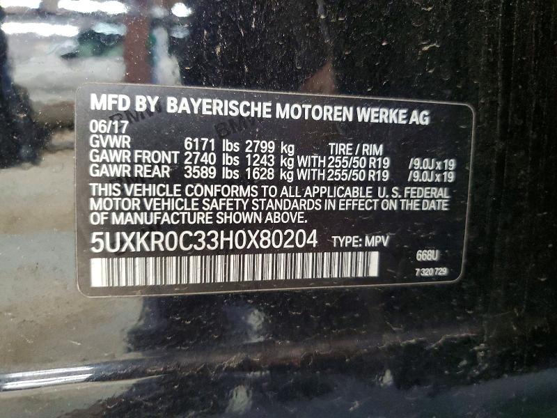 Aukcja sprzedaży 2017 Bmw X5, vin: 5UXKR0C33H0X80204, numer aukcji: 64487976