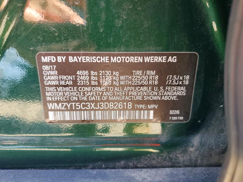 2018 Mini Cooper მანქანა იყიდება აუქციონზე, vin: WMZYT5C3XJ3D82618, აუქციონის ნომერი: 63181396