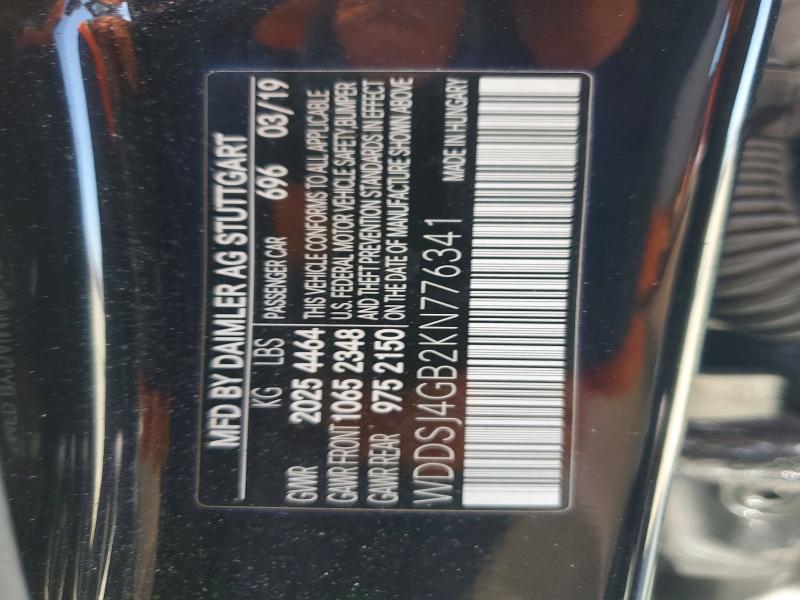 Продажа на аукционе авто 2019 Mercedes-benz Cla, vin: WDDSJ4GB2KN776341, номер лота: 67326016