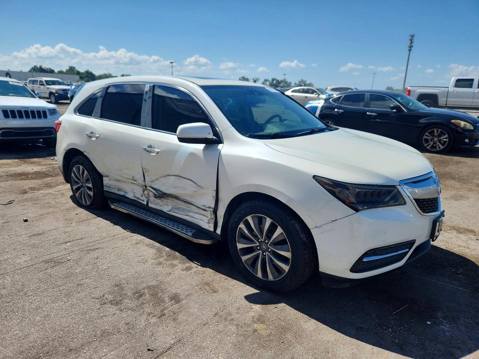 66453706 :رقم المزاد ، 5FRYD4H49FB010279 vin ، 2015 Acura Mdx مزاد بيع