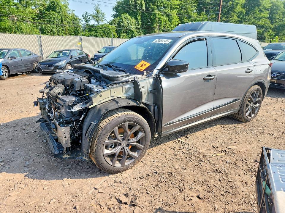 63563246 :رقم المزاد ، 5J8YE1H00NL016351 vin ، 2022 Acura Mdx مزاد بيع