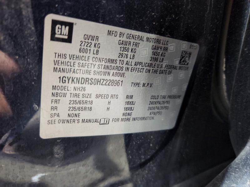 Aukcja sprzedaży 2017 Cadillac Xt5, vin: 1GYKNDRS0HZ228961, numer aukcji: 65754176