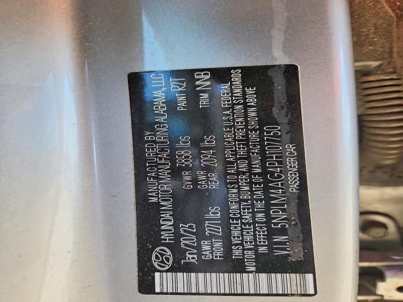 2023 Hyundai Elantra მანქანა იყიდება აუქციონზე, vin: 5NPLM4AG4PH107750, აუქციონის ნომერი: 65708036