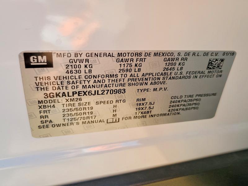 Продаж на аукціоні авто 2018 Gmc Terrain, vin: 3GKALPEX6JL270983, номер лоту: 65348576