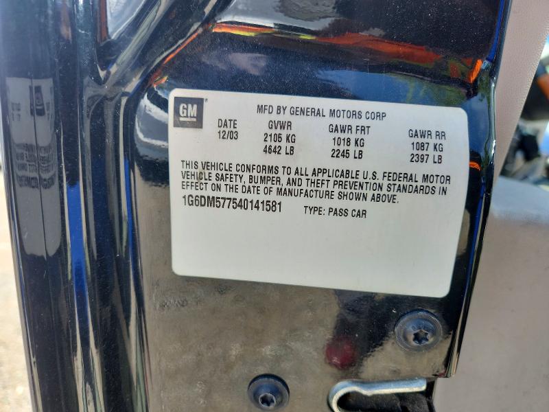 Продаж на аукціоні авто 2004 Cadillac Cts, vin: 1G6DM577540141581, номер лоту: 62913776