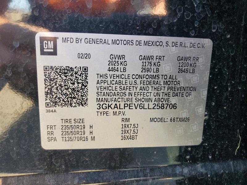 64323466 :رقم المزاد ، 3GKALPEV6LL258706 vin ، 2020 Gmc Terrain مزاد بيع