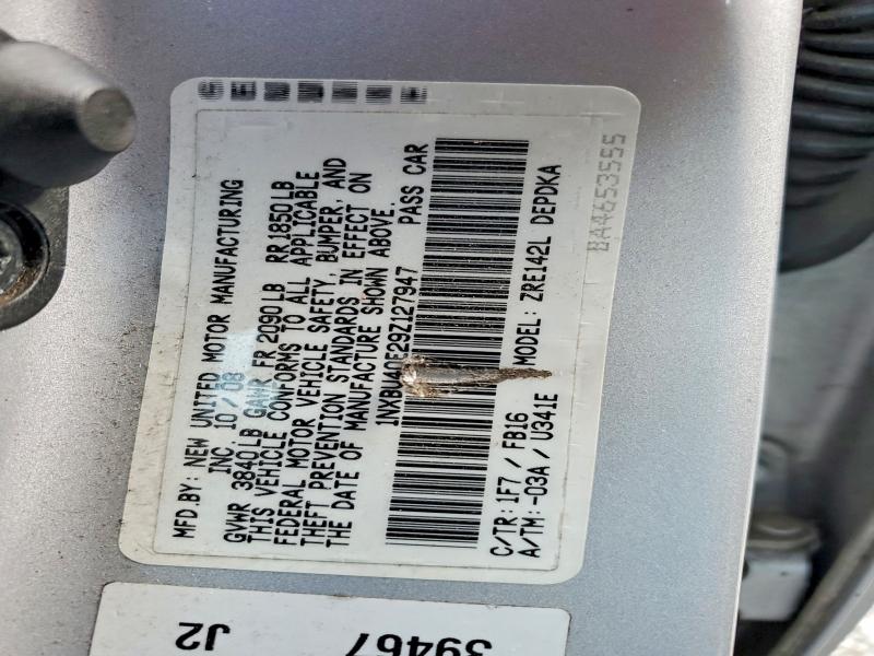Продаж на аукціоні авто 2009 Toyota Corolla, vin: 1NXBU40E29Z127947, номер лоту: 66981146