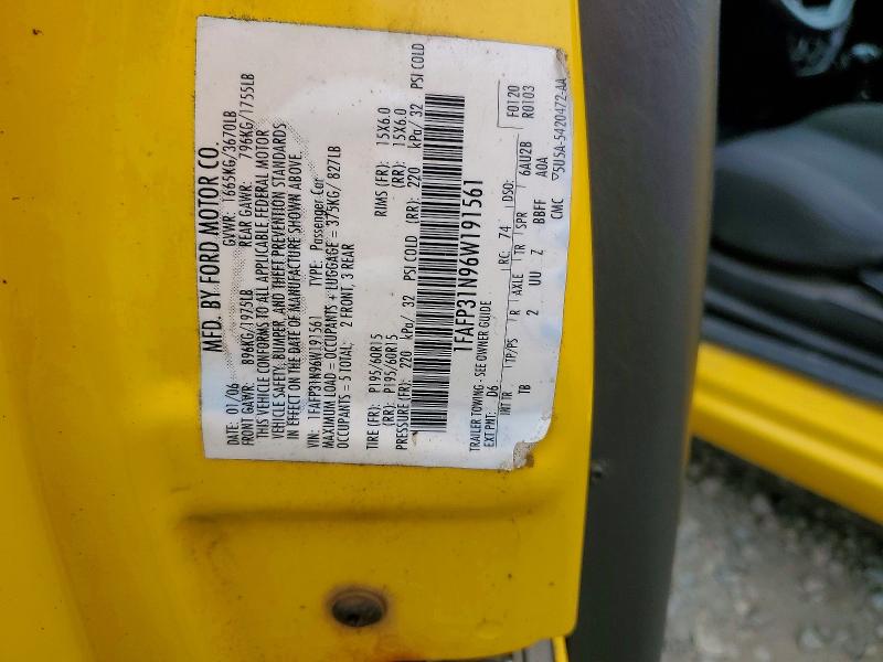 Aukcja sprzedaży 2006 Ford Focus, vin: 1FAFP31N96W191561, numer aukcji: 65131486