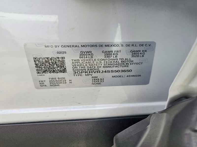 Продаж на аукціоні авто 2025 Honda Prologue, vin: 3GPKHVRJ4SS503650, номер лоту: 66784986
