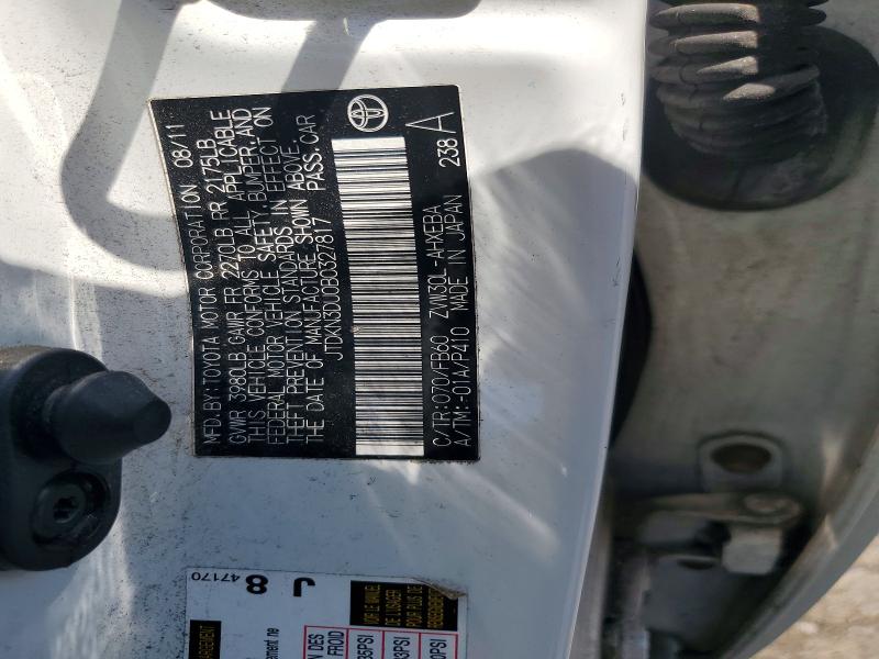Продажа на аукционе авто 2011 Toyota Prius, vin: JTDKN3DU0B0327817, номер лота: 64259816