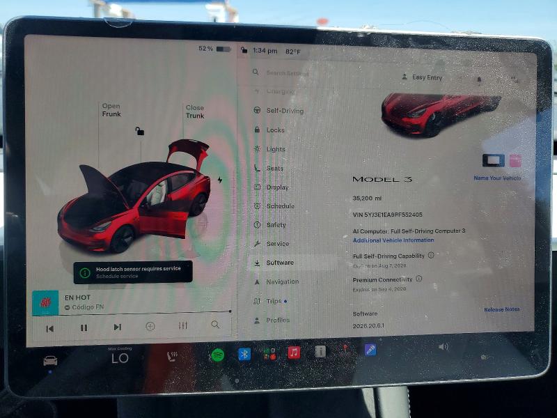 Aukcja sprzedaży 2023 Tesla Model 3, vin: 5YJ3E1EA9PF552405, numer aukcji: 63759226