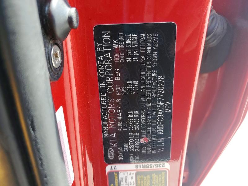 Продаж на аукціоні авто 2015 Kia Sportage, vin: KNDPC3AC5F7720278, номер лоту: 65239886