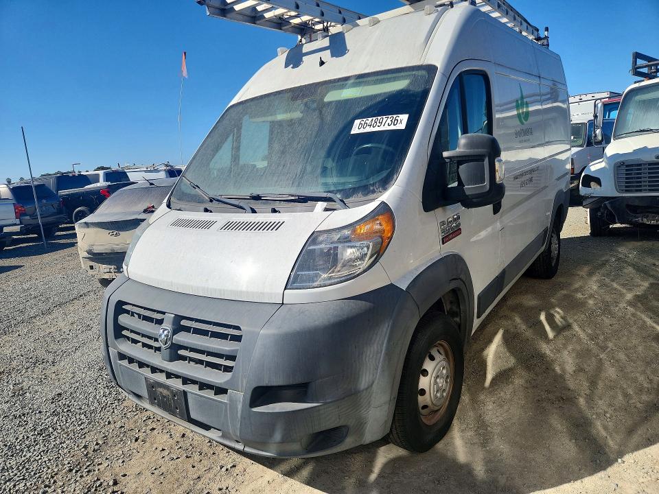 66489736 :رقم المزاد ، 3C6TRVCD1GE118744 vin ، 2016 Ram Promaster 2500 مزاد بيع