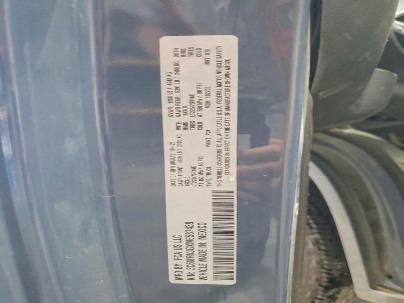 Продаж на аукціоні авто 2021 Ram Promaster 3500, vin: 3C6MRVJGXME587439, номер лоту: 65214416