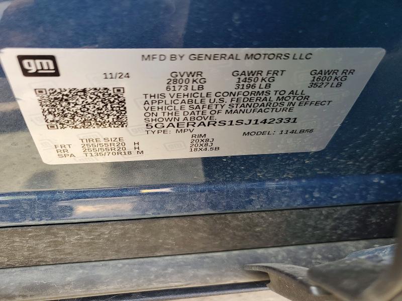 66511856 :رقم المزاد ، 5GAERARS1SJ142331 vin ، 2025 Buick Enclave مزاد بيع