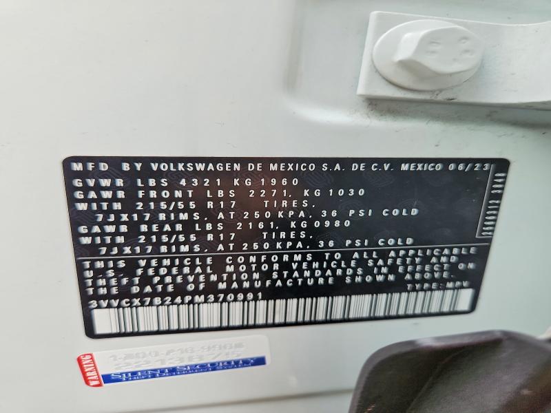 Продаж на аукціоні авто 2023 Volkswagen Taos, vin: 3VVCX7B24PM370991, номер лоту: 65345866