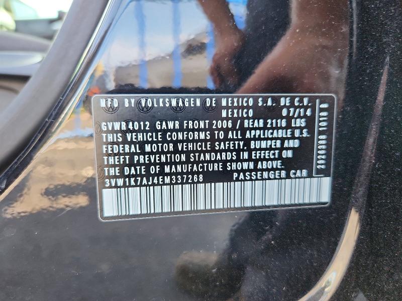Продажа на аукционе авто 2014 Volkswagen Jetta, vin: 3VW1K7AJ4EM337268, номер лота: 65636146