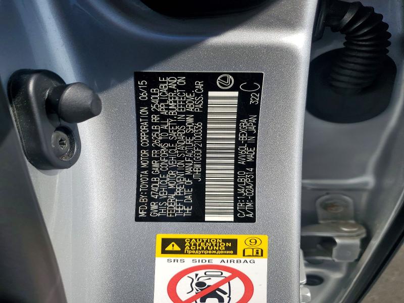 Продажа на аукционе авто 2015 Lexus Es, vin: JTHBW1GG0F2100336, номер лота: 64732066