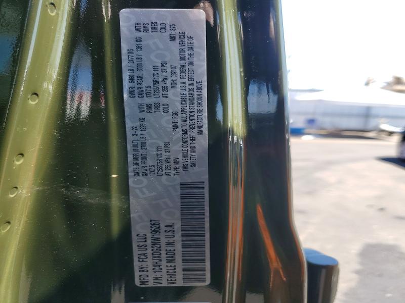 2022 Jeep Wrangler Unlimited მანქანა იყიდება აუქციონზე, vin: 1C4HJXDG2NW196267, აუქციონის ნომერი: 64831336