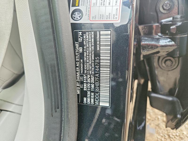 64914146 :رقم المزاد ، WDDLJ6HB7FA144785 vin ، 2015 Mercedes-benz Cls مزاد بيع
