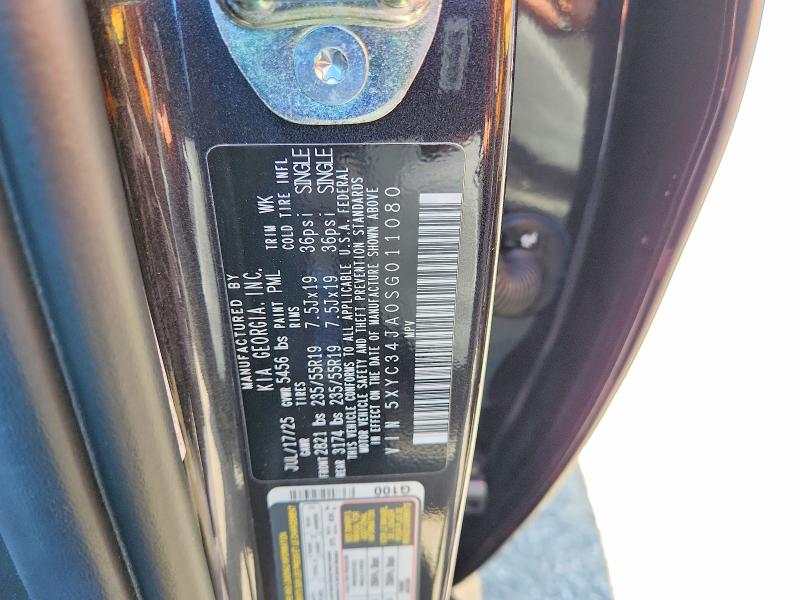 66404486 :رقم المزاد ، 5XYC34JA0SG011080 vin ، 2025 Kia Ev6 مزاد بيع