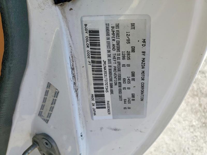 Aukcja sprzedaży 1996 Mazda Mx-5 Miata, vin: JM1NA3531T0707345, numer aukcji: 65521226