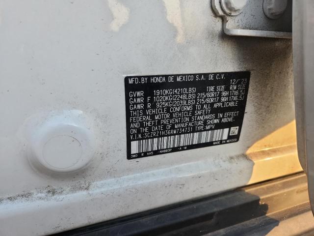 64850606 :رقم المزاد ، 3CZRZ1H36RM734731 vin ، 2024 Honda Hr-v مزاد بيع