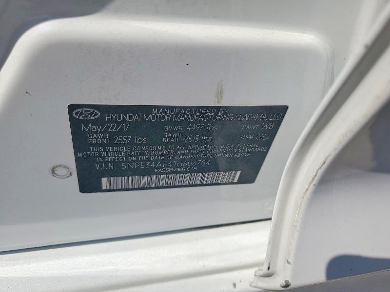 Auction sale of the 2018 Hyundai Sonata, vin: 5NPE34AF4JH606784, lot number: 66594486