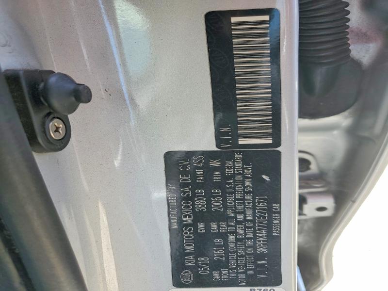 63767136 :رقم المزاد ، 3KPFK4A77JE271671 vin ، 2018 Kia Forte مزاد بيع