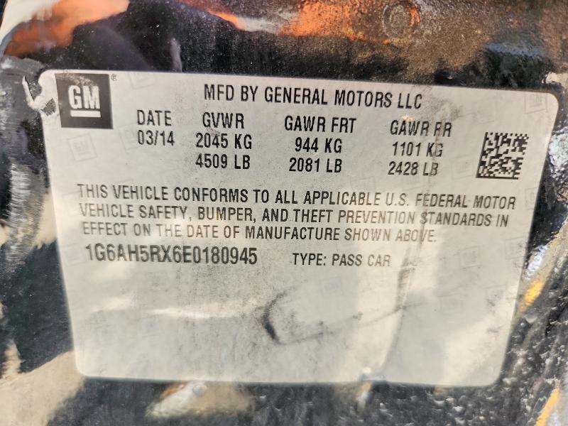 Продажа на аукционе авто 2014 Cadillac Ats, vin: 1G6AH5RX6E0180945, номер лота: 65551716