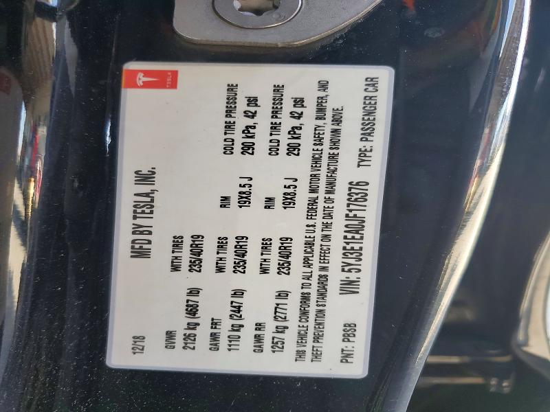 Aukcja sprzedaży 2018 Tesla Model 3, vin: 5YJ3E1EA0JF176376, numer aukcji: 64797966