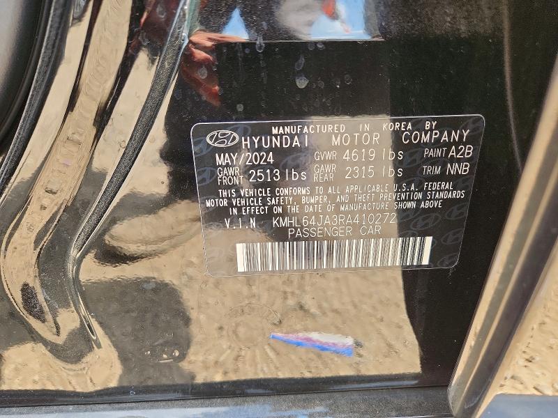 Продаж на аукціоні авто 2024 Hyundai Sonata, vin: KMHL64JA3RA410272, номер лоту: 63477096