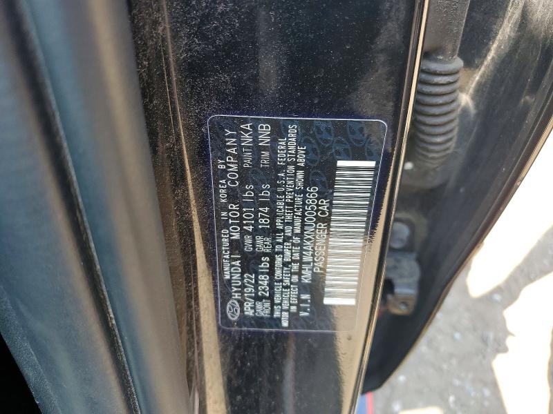 64093756 :رقم المزاد ، KMHLW4AKXNU005866 vin ، 2022 Hyundai Elantra N مزاد بيع