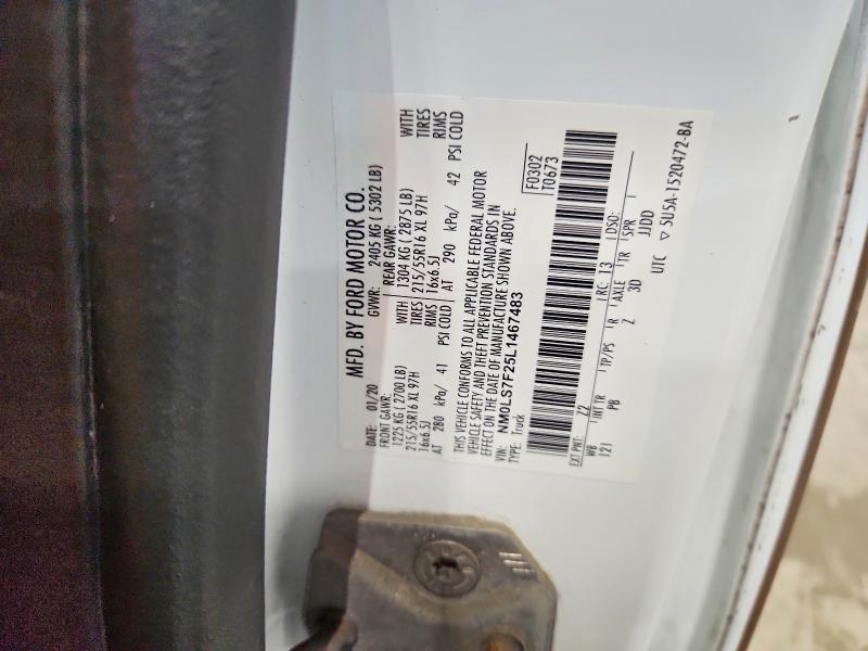 Продажа на аукционе авто 2020 Ford Transit Connect, vin: NM0LS7F25L1467483, номер лота: 64931026