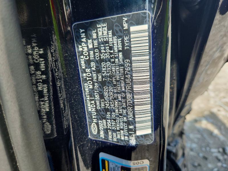 2024 Hyundai Palisade მანქანა იყიდება აუქციონზე, vin: KM8R7DGE7RU647699, აუქციონის ნომერი: 64927396