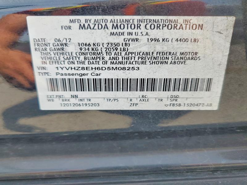 Продаж на аукціоні авто 2013 Mazda 6, vin: 1YVHZ8EH6D5M08253, номер лоту: 64159546